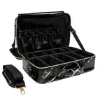 (Not Made In China) Makeup Train Case, Cosmetic Organizer Bag, Travel Make Up...