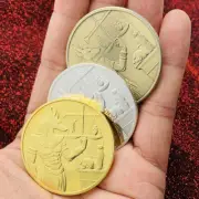 3 God of Death Egyptian Mummification Anubis Commemorative Token Coin Collection