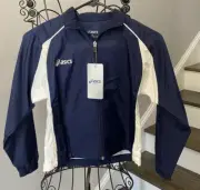 New Asics Youth Kids Windbreaker Cirro Jacket Size Small