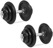 18 Piece Dumbbell Set 40 kg Cast Iron,Free Weights 40.4KG-91411
