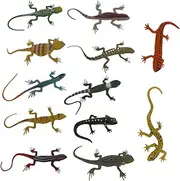 [YAVQVIN] Reptile Hair Accessories,Reptile Design Funny Hair Clips 12X - Anti-slip Creative Lizard Design Prank Realistic Animal Toy Hairpin For Teens