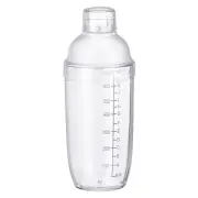 700ml Plastic Cocktail Shaker Cup Scale Wine Beverage Mixer Drink Tools