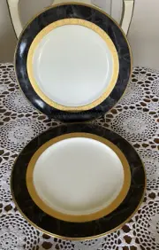 NORITAKE OPULENCE 9799- Bone China - Replacement Dinner Plates Set Of 2