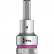 Wera 05003824001 8740 C HF Zyklop Bit Socket 1/2" Drive, 8mm Hex Head