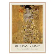 Galrie Gustav Klimt's Portrait of Adele Bloch-Bauer - Iconic Art Nouveau Masterpiece, Wood Frame, 70 x 100cm (28 x 40inch)
