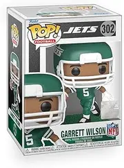 Epic Collectibles Pop Football: Jets - Garrett Wilson Vinyl Figure Included with Box Protector Compatible for Funko