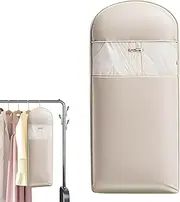 [Generic] Garment Bags for Travel,Coat Organizers - Hangable Space Saver Dustproof Protective with Self-Compression Zipper for Jackets Shirts Sweater Clothing Travel