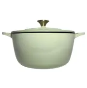 FOOD NETWORK 5 QT ENAMELED CAST IRON DUTCH OVEN GREEN