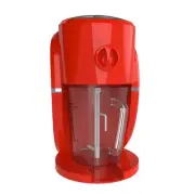 32 oz. Red Frozen Drink Machine - Fine or Course Ice Shaver for Snow Cones, or
