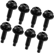 ACROPIX 8pcs Hard Top Torx Screws Bolts for Jeep Wrangler JK 2007-2018 Extra Long Automotive Replacement Bolts Stainless Steel Black Car Parts