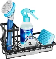 Consumest Sponge Holder for Kitchen Sink - Caddy Medium, Black
