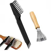 CAASFOOYHair Cleaning Combs Remover, 2 Pcs Hair Brush Cleaning Tool, Comb Cleaner Hair Brush Cleaner, Hair Brush Cleaner Tool Rake Tools Set for Removing Hair Dust,Debris,Lint