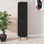 Locker Cabinet Black 35x46x180 cm Steel,Storage Cabinets & Lockers 24.1KG-336259