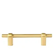 Quinn Brass Cabinetry Handle - Little Swagger