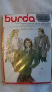 New UC-FF Vintage 1980's Burda # 5265- Women's Jacket Pattern- sz 12-24