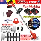 NEW Cordless Grass Trimmer Lawn Grass Brush Cutter Blade Whipper Snipper+Battery