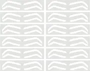 Airbrush Brow Stencil Tape - Brow Mapping Stickers,10 Pairs Eyebrow Dyeing Shaper, Eyebrow Protection Film Strips For Tinting Makeup