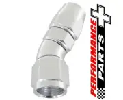 Aeroflow 570 One-Piece Full Flow 30 Degree Hose End -3AN Silver (AF577-03DS)