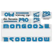 Mongoose - 1986 ATB PRO - Blue Decal set - old school bmx