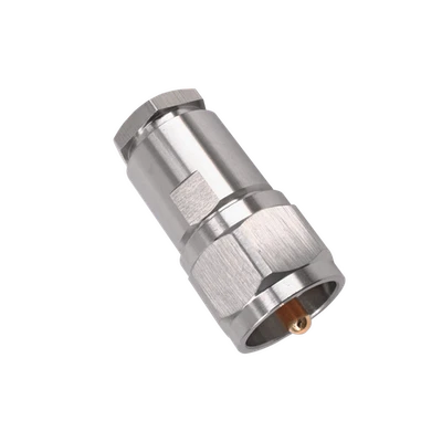 Hills Antenna UHF/PL-259 Male HEX Clamp Connector for RG-213 Cable - Nickel