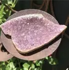 Amethyst Rose De France 2.25 X 2.25 Mauve Color Crystal Cluster Geode Specimen