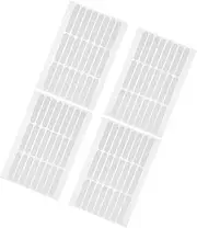 ADOCARN 4 Sheets Crystal Tape Manicure Displaying Tape Strip Clear Double Sided Tape Tapered Nail Display Tape Adhesive Nail Tabs Labels for Storage Boxes Strip Tape White Adhesive Tape