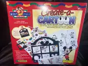 Vintage Mickeys Stuff for Kids Create a Cartoon Stencil Drawing Kit 1996 New