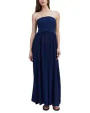 Solid & Striped The Sasha Strapless Maxi Dress