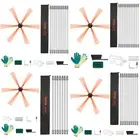 VEVOR 39/33/23/26/30 FT Chimney Sweep Kit Brush 12/10/7/8/9 Nylon Flexible Rods