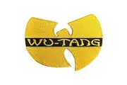 Wu-Tang Clan Woven Logo Iron On Patch (Yellow/Black) (One Size)
