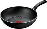 Tefal So Expert Induction Non-Stick Wok, 28cm, C2901932, Fixed Handle Aluminium, Titanium Non-Stick Coating, Thermo Signal Technology for Easier Cooking, Suitable for All Cooktops, Oven Safe