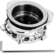 Garbage Disposal Flange, 3 Bolt Mount Stainless Steel Kitchen Sink Flange Kit with Splash Guard for 3 1/2 Inch Standard Sink Drain Hole, Sink Food Waste Disposer Installation kit