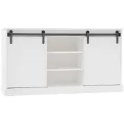 Liberty Modern Sideboard Buffet Unit Storage Cabinet W/ 3-Shelf 2-Door - White