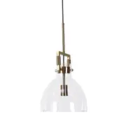 Cora Glass Pendant Light - Gold Hardware