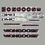 Mongoose - 1998 DMC - Tan fame - Decal set - old school bmx