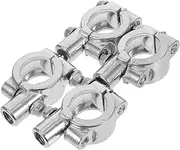Milisten 4pcs Flagpole Mount for Motorcycles: Handlebar Flag Holder Quick-Release Clamp - Aluminum Alloy Stable Flag Display for Scooters Bikes