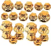 Motorcycle Bolt Covers Caps Universal Fit Motorbike Engine Nut Cap Easy Install Bolt Toppers 1 Set Center Fairing Spacer