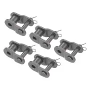 5pcs #40 Chain Offset Half Link Roller - 1/2 Inch Pitch Carbon Steel Split Li...