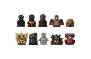 Godzilla Soft Vinyl Puppet Mascot 10-piece Box King Ghidorah, Mechagodzilla, etc