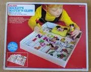 Mickey's Match'n Glow Board Game Vintage 1983 Complete New