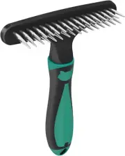 Carpet Restoration Rake and Groomer with Silicone Handle for Rugs and Carpets