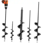 Auger Drill Bit for Planting Set of 4, Garden Ground Earth Spiral Drill 4 Pack