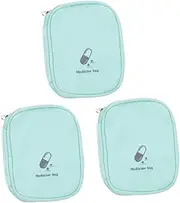 PLAFOPE 3pcs Mini First Aid Kit Bag Portable Medicine Bag for Outdoor Activities Hiking Camping Travel
