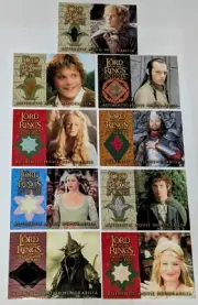 Lord Of The Rings Return Of The King Full Set 9 Memorabilia Costume Cards MINT