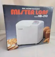 VTG New MK Home Bakery Mister Loaf Model No. HB-210 Automatic Bread Maker Japan