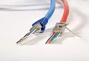 Platinum Connector Cat5e/5 RJ45 FTP snap in clips with boots(50 count Each): Pass-Through makes ESD connector assembly much easier and less prone to miss-wiring