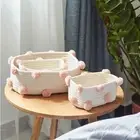 One Set Cotton Storage Basket Closet Hamper Laundry Bag Shelf Organizer Case