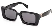 TODS TO0366 01A Women’s Sunglasses Black Size 52