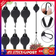 Retractable Plant Hanging Hook Flower Basket Pot Hanger Pulley PullDown Holder⛳