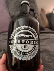 64 FL OZ Historic Brewing Company Growler Bottle: Bearizona Williams, AZ.